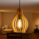 Pendant Light Brown Timber 240V 25W E27 IP20 Pendant Light Brown Timber 240V 25W E27 IP20